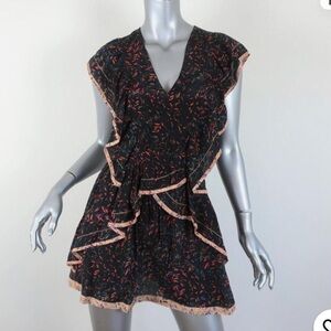 IRO Jicka 100% Silk Georgette Mini Dress